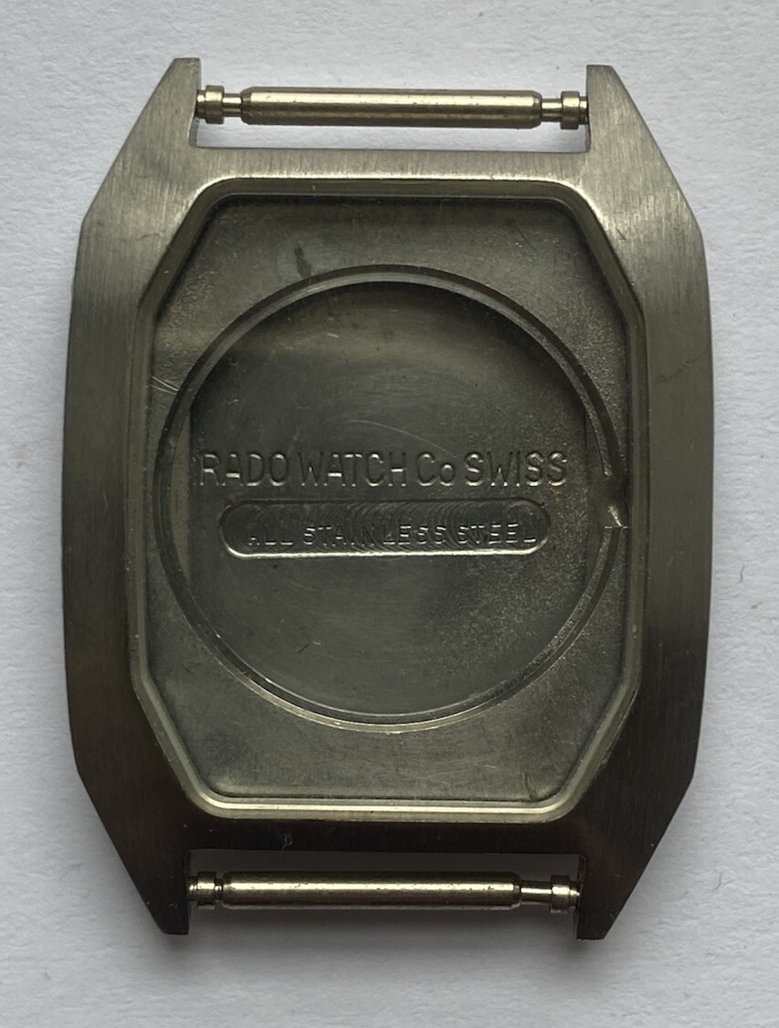 Boîtier Rado Élégance pour remplacer un boîtier de montre usé Réf 345.5050.4 acier vintage
