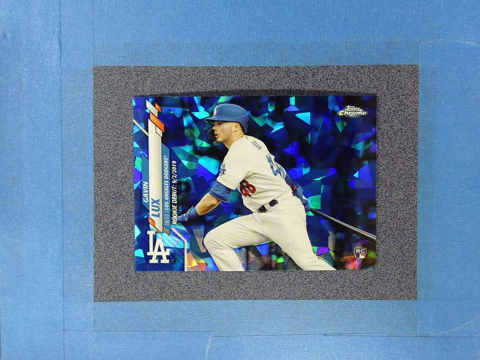 2020 Topps Chrome GAVIN LUX Sapphire Los Angeles Dodgers ~SR03-B