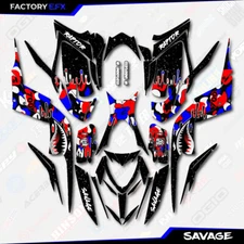 USA Red White Blue Savage Racing Graphics kit fit Yamaha Raptor 700 13-25 decal