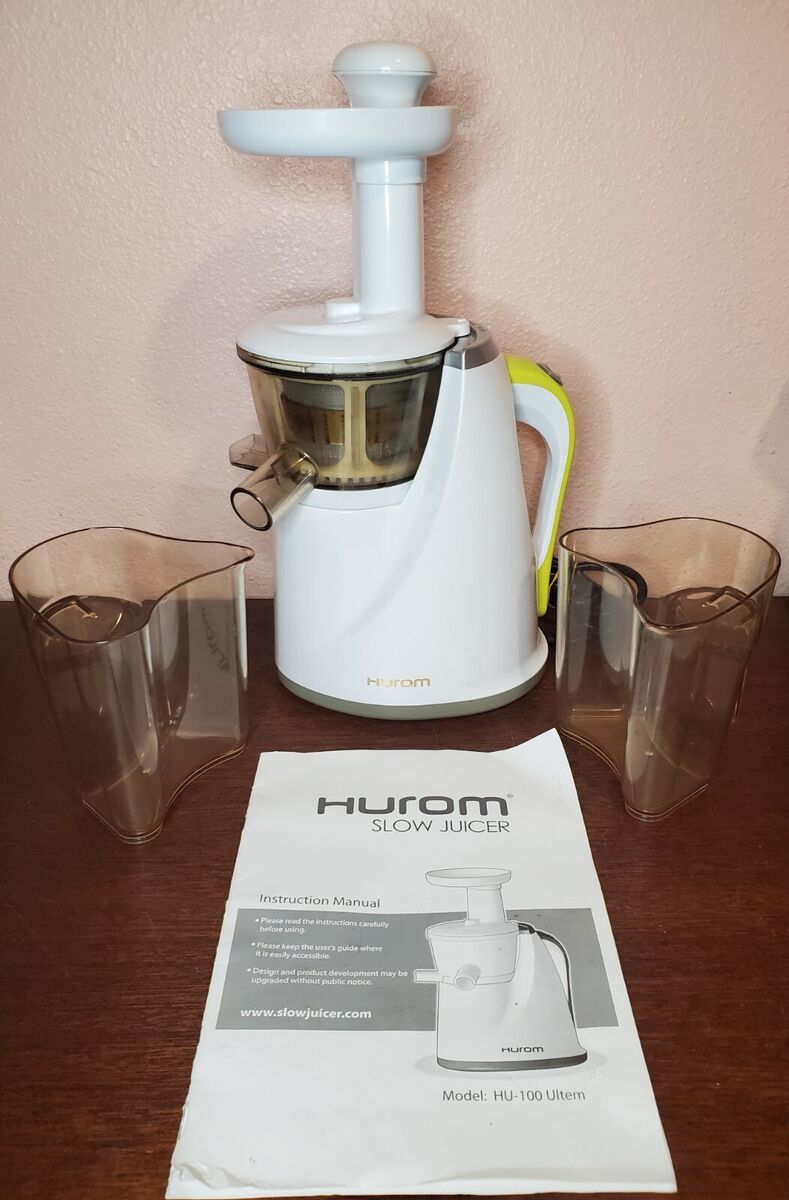 Hurom HU-100 Easy Clean Slow Juicer White 2011 Used Tested Hurom HU-100 Easy Clean Slow Juicer White 2011 Used Tested