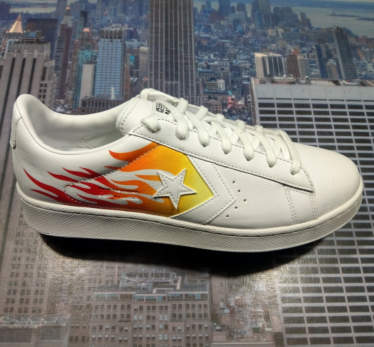 converse pro leather flame
