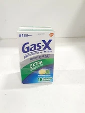 Gas-X Chewables Extra Strength Peppermint Creme 18 each (125mg/Pack of 2)