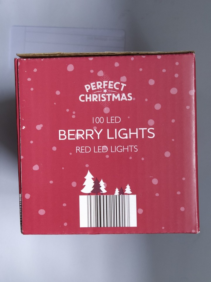 100 Led Red Berry Christmas Lights Indoor & Outdoor [Multi Function
