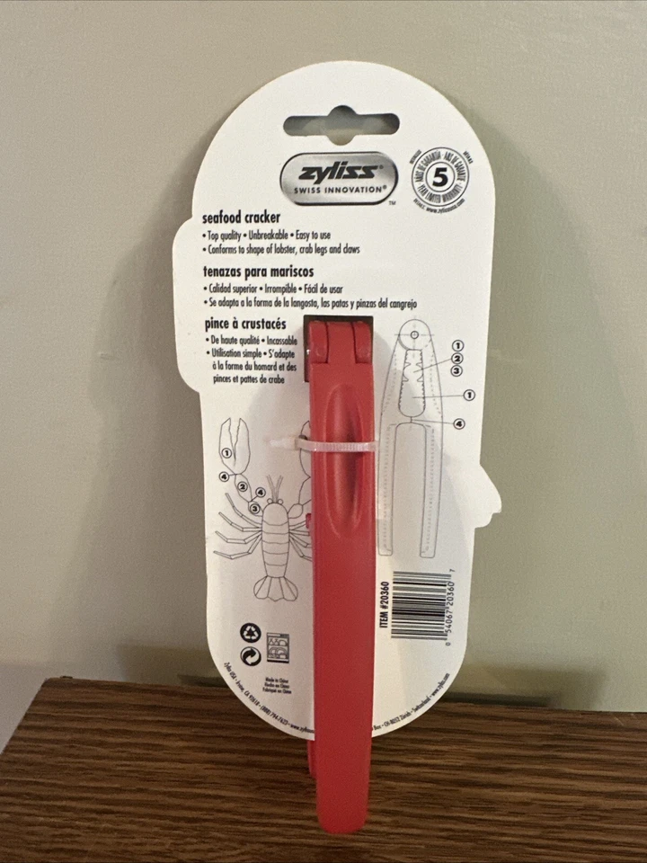 Zyliss Seafood Cracker Tool For Lobster & Crab Sturdy Construction Red New - Image 2 of 2