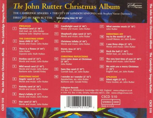 CAMBRIDGE SINGERS / JOHN RUTTER / CITY OF LONDON SINFONIA JOHN RUTTER CHRISTMAS  - Imagen 1 de 1