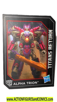 TRANSFORMERS Titans Return ALPHA TRION Trading CARD tech spec 2016