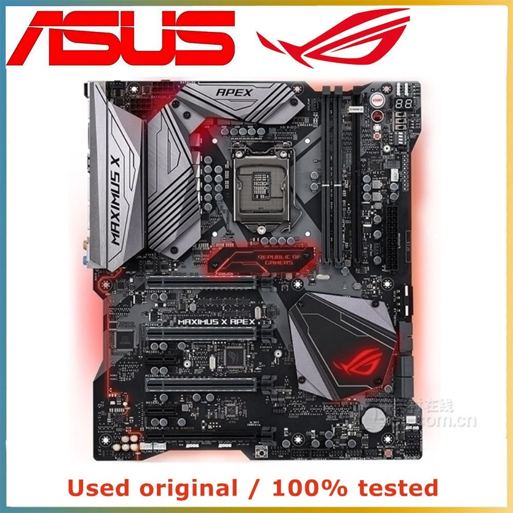 For Intel Z370 LGA 1151 CPU For ASUS ROG MAXIMUS X APEX Motherboard Desktop