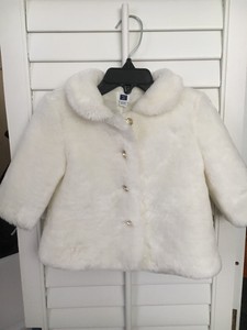white fur coat baby