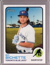 BO BICHETTE 2022 Topps Heritage Team & Name Color Swap Variation SP #262