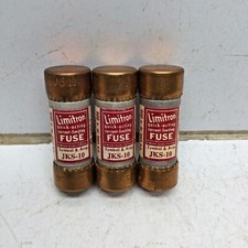 BUSSMANN BUSS LIMITRON JKS-10 CLASS J Fuse 10 AMP 600VAC JKS10 LOT of 3 