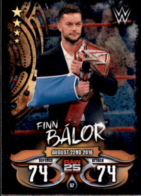 Topps Slam Attax Live - Karte 57 - Finn Balor - Raw 25 Years