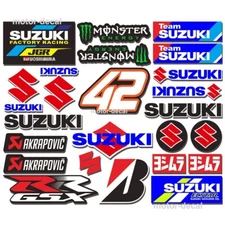 Motorcycle Fuel Tank Badge Fairing Cowl Helmet Emblem Decal Sticker GSXR RACING
