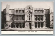Stock Exchange  La Bolsa  BUENOS AIRES Argentina RPPC Antique Photo Foto HG Olds