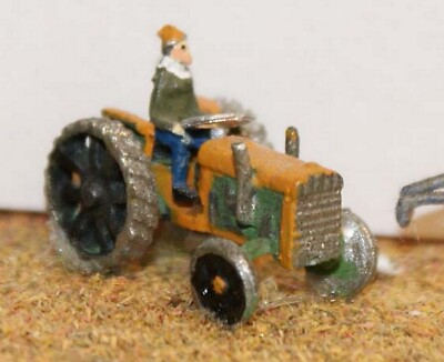Tractor figure 1940 A27 UNPAINTED N Gauge Scale Langley Models Kit 1/148 Metal