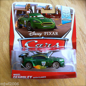 Disney World of Cars NIGEL GEARSLEY with FLAMES 2014 ALLINOL BLOWOUT diecast 3/9 | eBay