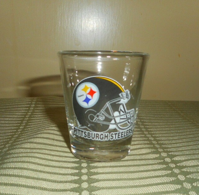 Vintage Pittsburgh Steelers Helmet Shot Glass Excellent Condition eBay