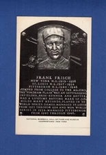 FRANK FRISCH, Cards & Giants ~ 1956-1963 ARTVUE Type 2 Baseball HOF postcard C