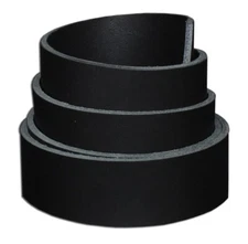 Black Vegetable Tanned Leather Belt Blank 8-11oz