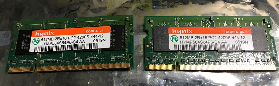 1 GB kit (2x512MB) PC2-4200 Laptop Memory - Image 2 of 3