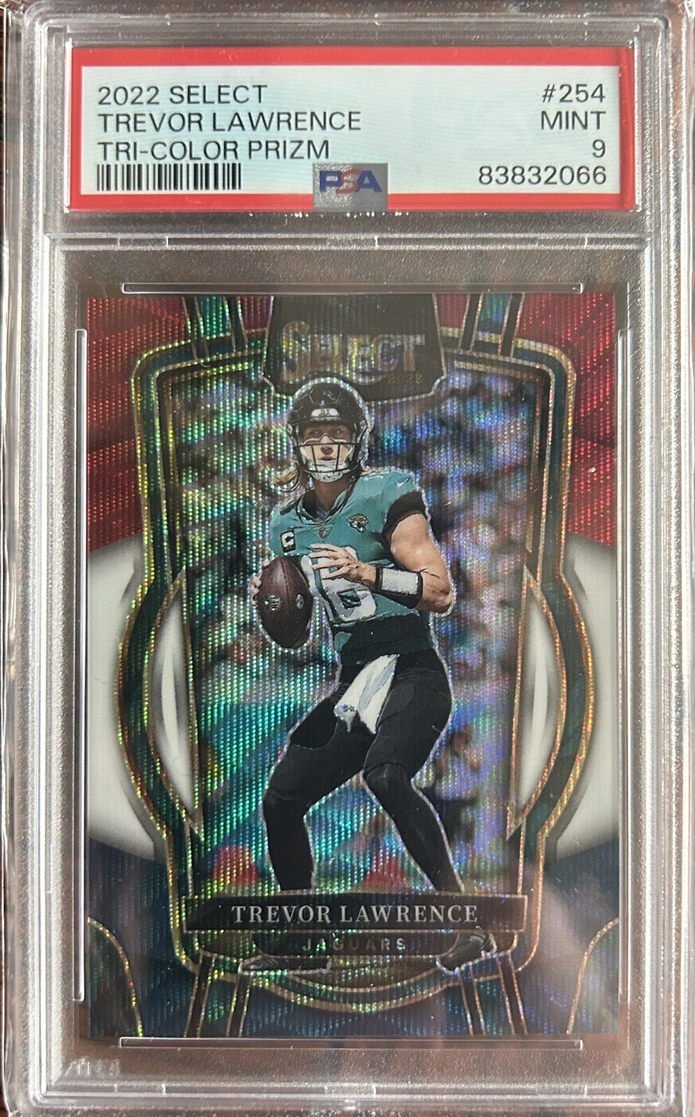 2022 Select Trevor Lawrence Tri Color Prizm /149 SP Low Pop 7 #254 PSA 9 💎🔥