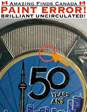 *PAINT ERROR* 2026 Canada $2 Dollar CN TOWER Coloured Toonie! *PAINT ERROR* UNC!