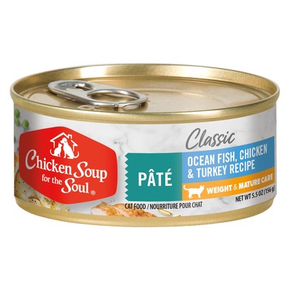 Classic Wet Senior Cat Food, Chicken & Turkey Pate, 5.5 Ounce Can (Pack of 24...