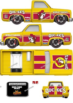 83 CHEVY SILVERADO (WHITE TONER) DECALS BUC.EES