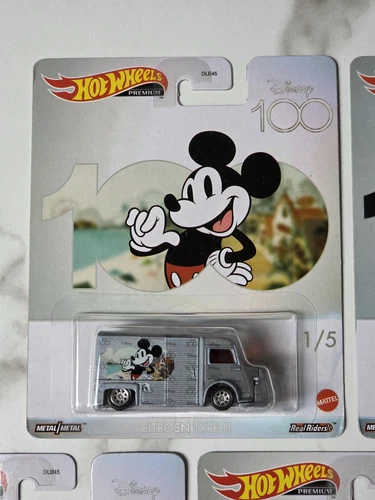 2023 Hot Wheels Premium Pop Culture Disney 100 Years (Complete Set of 5) - Picture 3 of 16