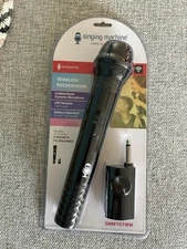 Singing Machine Smm107 Unidirectional Dynamic Wireless Microphone, Black