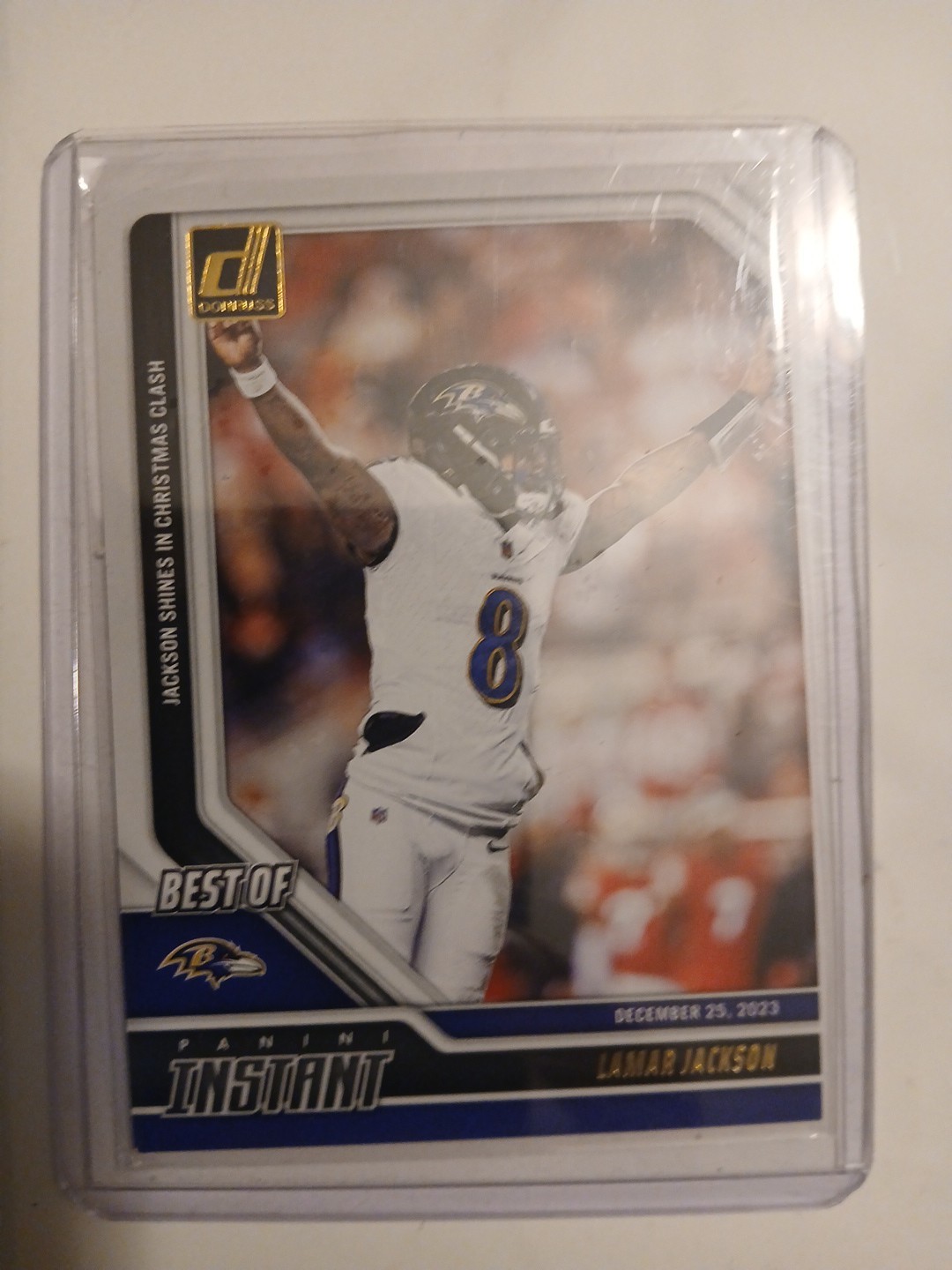 2024 Panini Donruss Best of Instant Lamar Jackson #8 Football Card