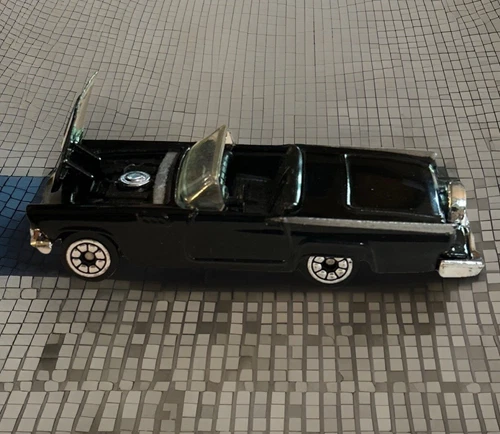 VINTAGE CORGI TOYS BLACK THUNDERBIRD CONVERTIBLE DIE CAST TBird