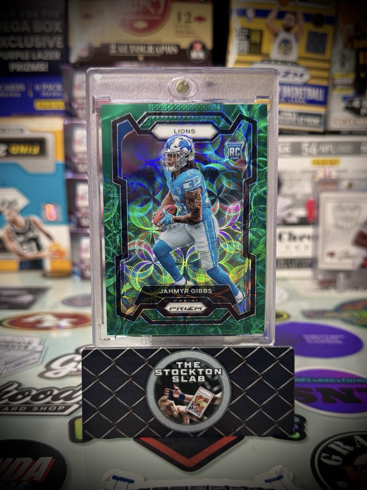 2023 Prizm Jahmyr Gibbs Green Scope Prizm Rookie /75 #331