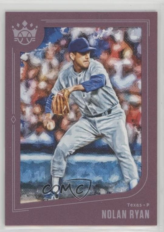 2019 Diamond Kings Image Variation Plum Framed Nolan Ryan (Blue Uniform) HOF e8a