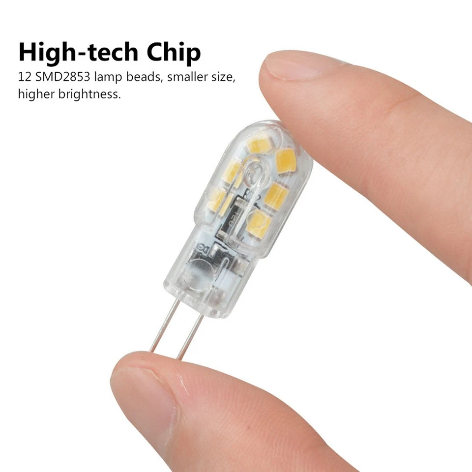 5-100PCS G4 20W 2835 SMD Bi-pin 12 LED Lamp Light Bulb DC 12V 6000K Replacement - Image 2 of 4