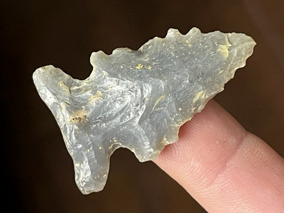 EXCEPTIONAL KENTUCKY BIG SANDY POINT AUTHENTIC ARROWHEAD INDIAN ARTIFACT jba