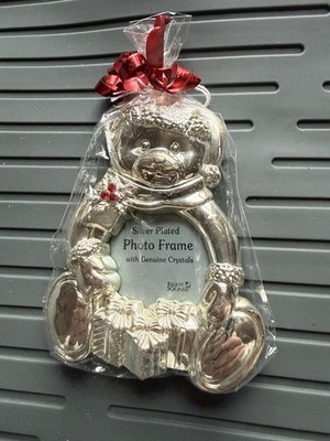 Regent Square Silver Plated Christmas Teddy Bear Photo Frame New Sealed 