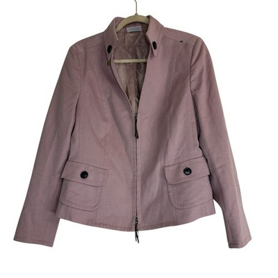 Akris Punto 12 US,  44 F, Pink Wool Angora Blazer Jacket Coat Runway Luxury
