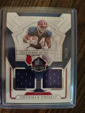 Panini National Treasures Treasures of the Hall Thurman Thomas Bills TOH-TTS  /2