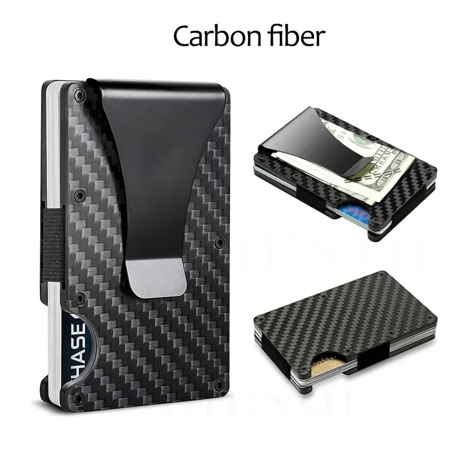 Cartera de titanio estilo The Ridge con clip para dinero o correa para efectivo - Bloqueo RFID Foto 2 de 4