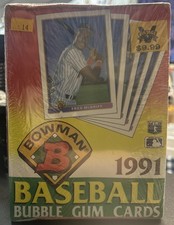 1991 Bowman Baseball Wax Box
