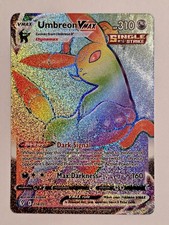 Umbreon VMAX 214/203 Rainbow Rare Evolving Skies Pokemon Holo Near Mint