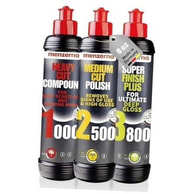 menzerna   HCC1000, MCC2500 & 3800 | 3-Step System for Polishing Set 8oz