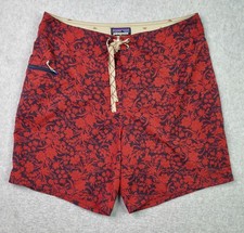 Patagonia Board Shorts Mens 34 Floral Swim Trunks Surf Beach Lightweight