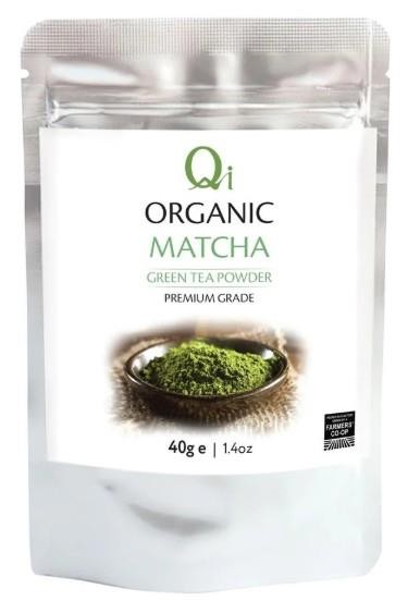 Qi Bio Matcha GrüNtee Pulver - 40G Beutel-image
