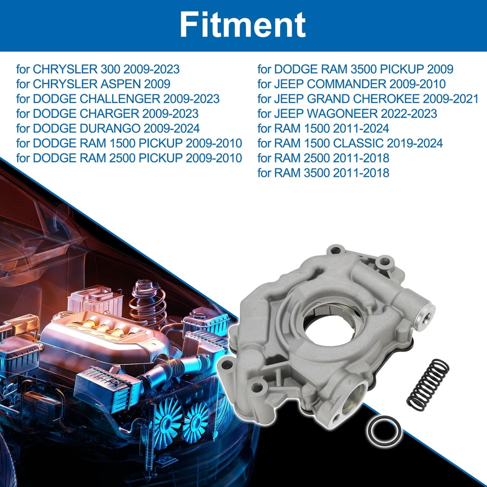 No.10452/M452/53021622BH Engine Oil Pump for CHRYSLER 300 09-23 Pressure Pump - Imagem 2 de 4