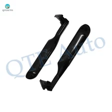 Pair of 2 LH RH Black Metal Inside Door Handles For 1997 Ford F-250 HD