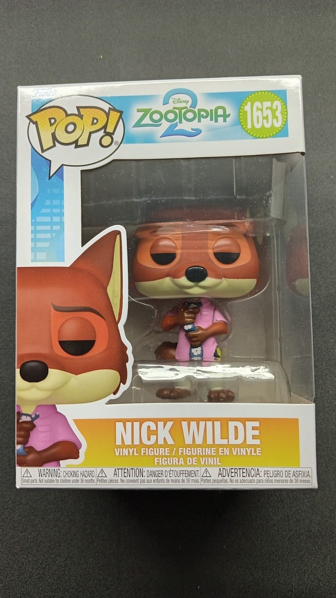 Funko Pop Disney: NICK WILDE #1653 Zootopia 2 with Protector Vinyl