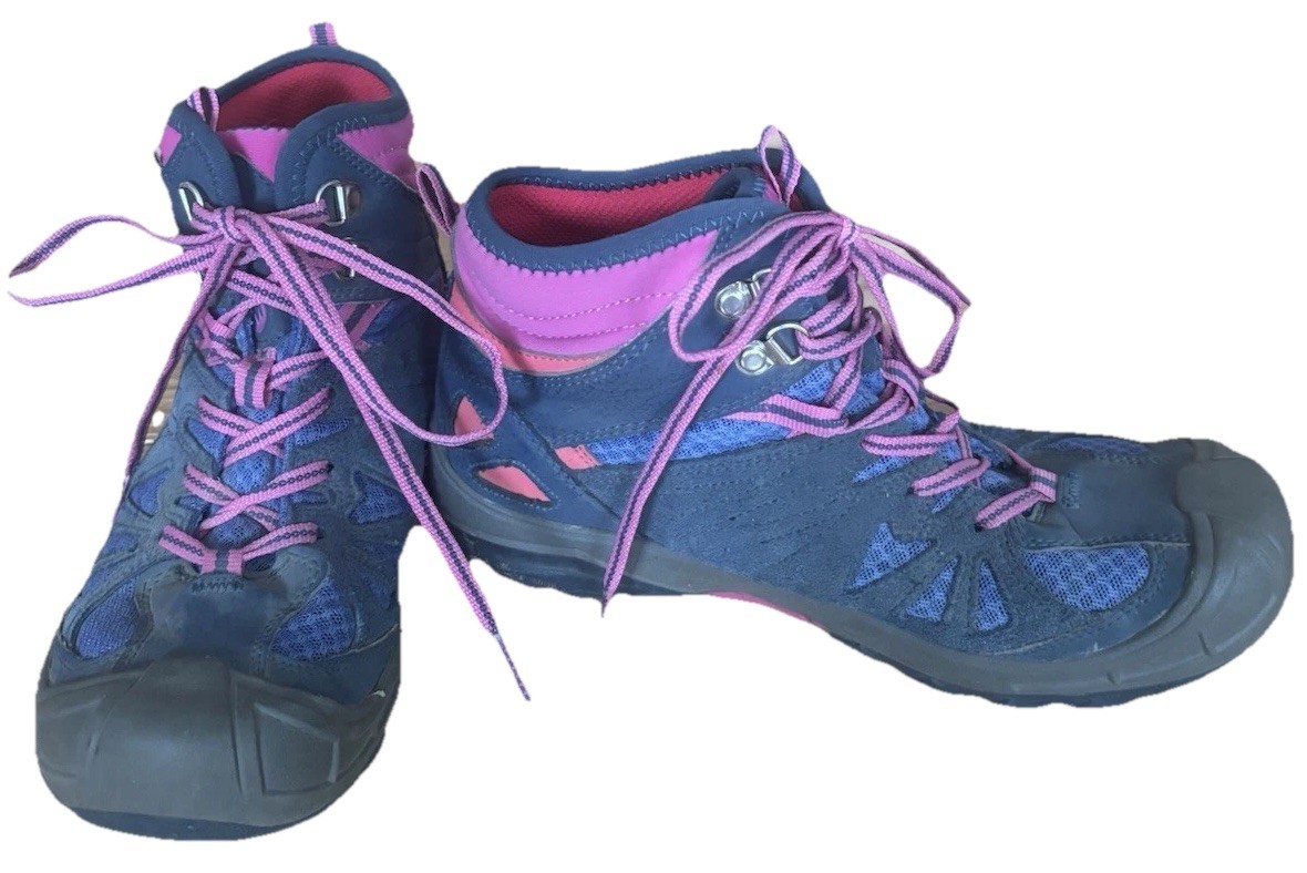 Merrell scarponi da trekking impermeabili donna taglia 5 blu viola rosa