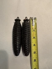 Vintage/Antique Black Forest Cuckoo Clock Weight Pair