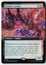 Shadow Urchin (Extended Art) #379 (Foil) (NM) Lorwyn Eclipsed ECL Magic MTG